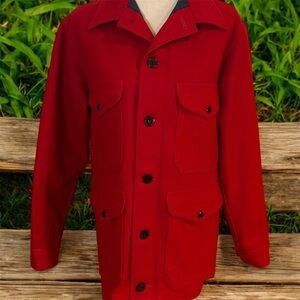 Vintage Red Pendleton Mackinaw Cruiser Jacket Sz-M